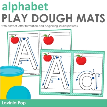 alphabet play dough mats by lavinia pop teachers pay teachers