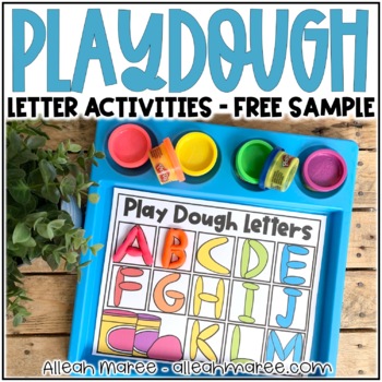 Preview of Playdough Mats - Letter Activities Free Sample