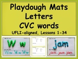 Playdough Mats, Letters, CVC, CCVC, CVCC Words, UFLI-align