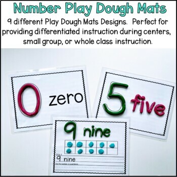 Play Dough Mats: Numbers - Printable
