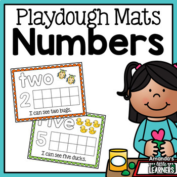 Number Playdough Mats 1-10 by Amanda's Little Learners | TpT