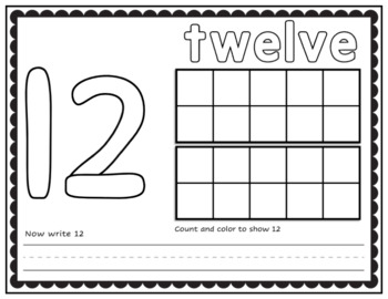 Numbers to 10 Play Dough Mats -OR- Coloring Pages