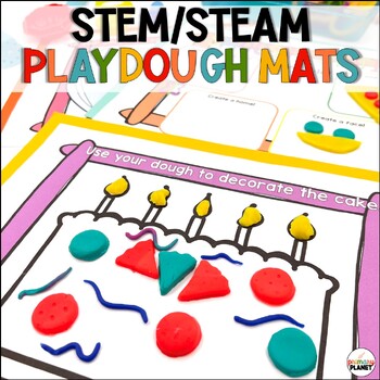 STEM Activities for Kids Printable Food Playdough Mats - Primary