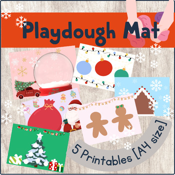 Preview of Playdough Mats - Set of 6 Printable A4 Sheets