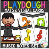 Playdough Mats & Visual Cards: Music Notes Set