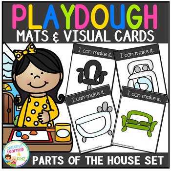 Playdough Mats Visual Cards Parts Of The House