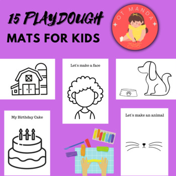Preview of Playdough Mats for Fine Motor and Sensory Play| Early Intervention Therapy