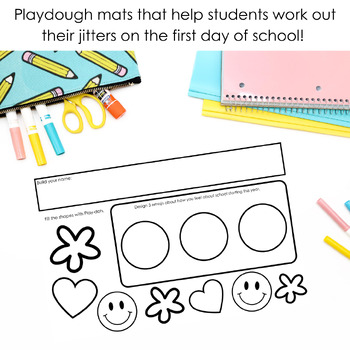 Playdough Mats for First day of School | Playdoh Mat Activities