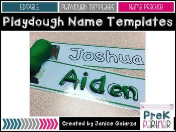 Preview of Playdough Name Templates
