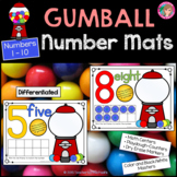 Playdough - Number Counting Mats 1 - 10 GUMBALL MATH