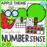 Playdough Number Sense Mats with Ten Frame ● Apple Theme