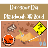 Playdough OR Sand Dinosaur Dig Mats - Fine Motor Development
