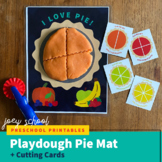 Playdough Pie + Cutting Cards, Play Doh, Math, Sensory, Th