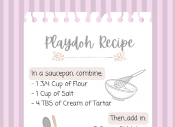 Preview of Playdough Recipe