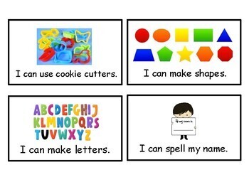 Preview of 10 Play-dough Task Cards