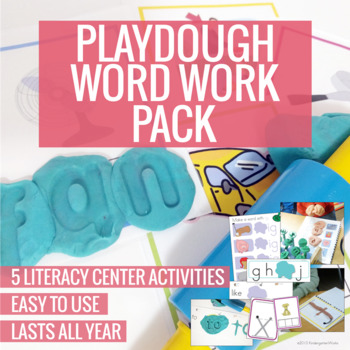 Preview of Playdough Word Work Pack (Literacy Center Activities)