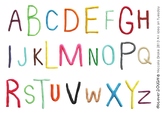 Playdough Mat - Alphabet, Upper case