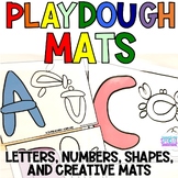 Playdough Letter Mats. Playdough Number Mats. Fine Motor P