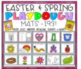 Playdough mats Easter, Spring, weather, flowers, recycling, bugs