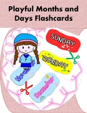 Playful Months and Days Flashcards