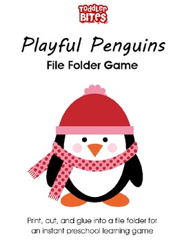 Preview of Playful Penguins File Folder Game