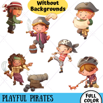 Playful Pirates Clip Art Collection