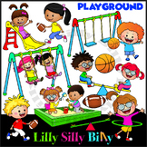 Playground - Clipart in BLACK & WHITE/ full color. {Lilly 