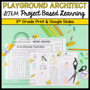 Preview of Design a Playground Math PBL - 5th Grade STEM Project Based Learning Activity