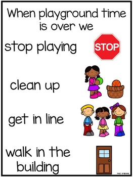Playground & Recess Rules Book, Posters, & Student Certificates | TpT