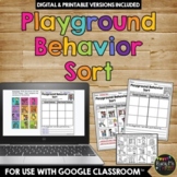 Playground Rules Sort Printable and Digital Activity for B
