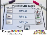 Playground Schedule and Script Freebie (Autism, Special Ed