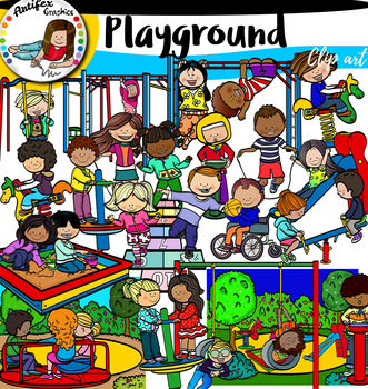 Preview of Playground clip art- big set of 68 items!