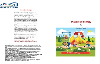 Preview of Playground safety brochure