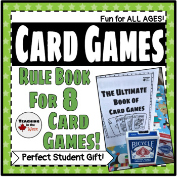 Preview of Playing Card Games - Perfect for Math Centers or Student Gifts