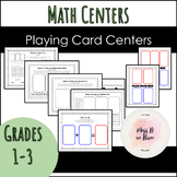 Playing Card Math Centers | Rounding | Add within 20 | Number Sense | Math Games