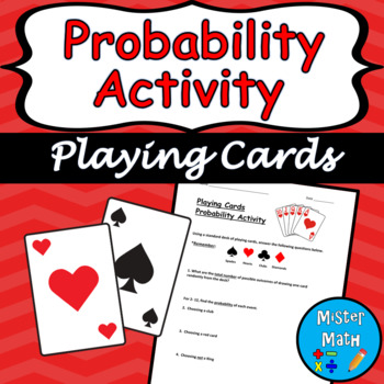 Preview of Playing Cards Probability Activity