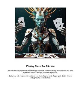 Preview of Playing Cards for Climate