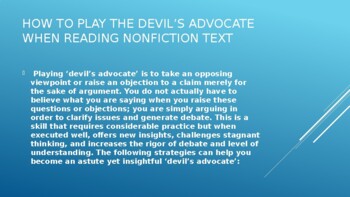 Idiom - To Play Devil's Advocate - Funky English