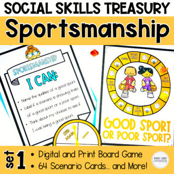 Preview of Playing Fair Handling Disappointment Sportsmanship Skills Activities Game Set 1