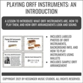 Playing Orff Instruments: An Introduction - Full Music Lesson