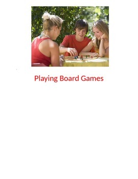 Preview of Playing a Board Game Social Story for Teens