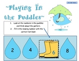 "Playing in the Puddles" Skip Counting Task Cards