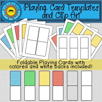 Playing or Flash Card Templates and Clip Art by Deeder Do Designs