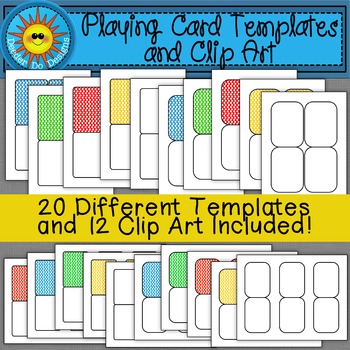 Playing Or Flash Card Templates And Clip Art By Deeder Do Designs