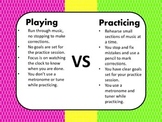 Playing vs Practicing your instrument