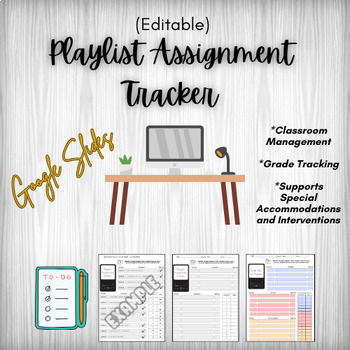 Preview of Playlist Assignment Tracker *Google Slides* (Editable)