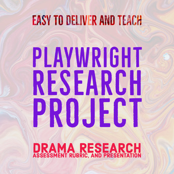 Preview of Playwright Research Assignment - Drama