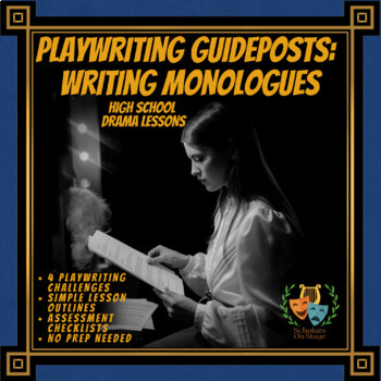 Preview of Playwriting Guideposts: Monologue Writing - High School Drama Lesson