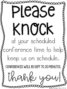 Knock Please Signs Sign Printable Door Before Entering Creative Crafts ...