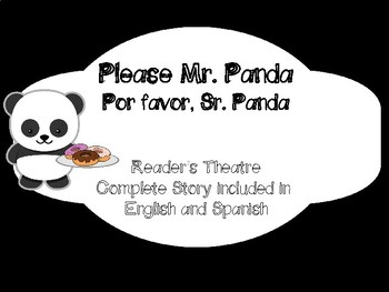 Preview of Please, Mr. Panda Reader's Theatre in English and Spanish